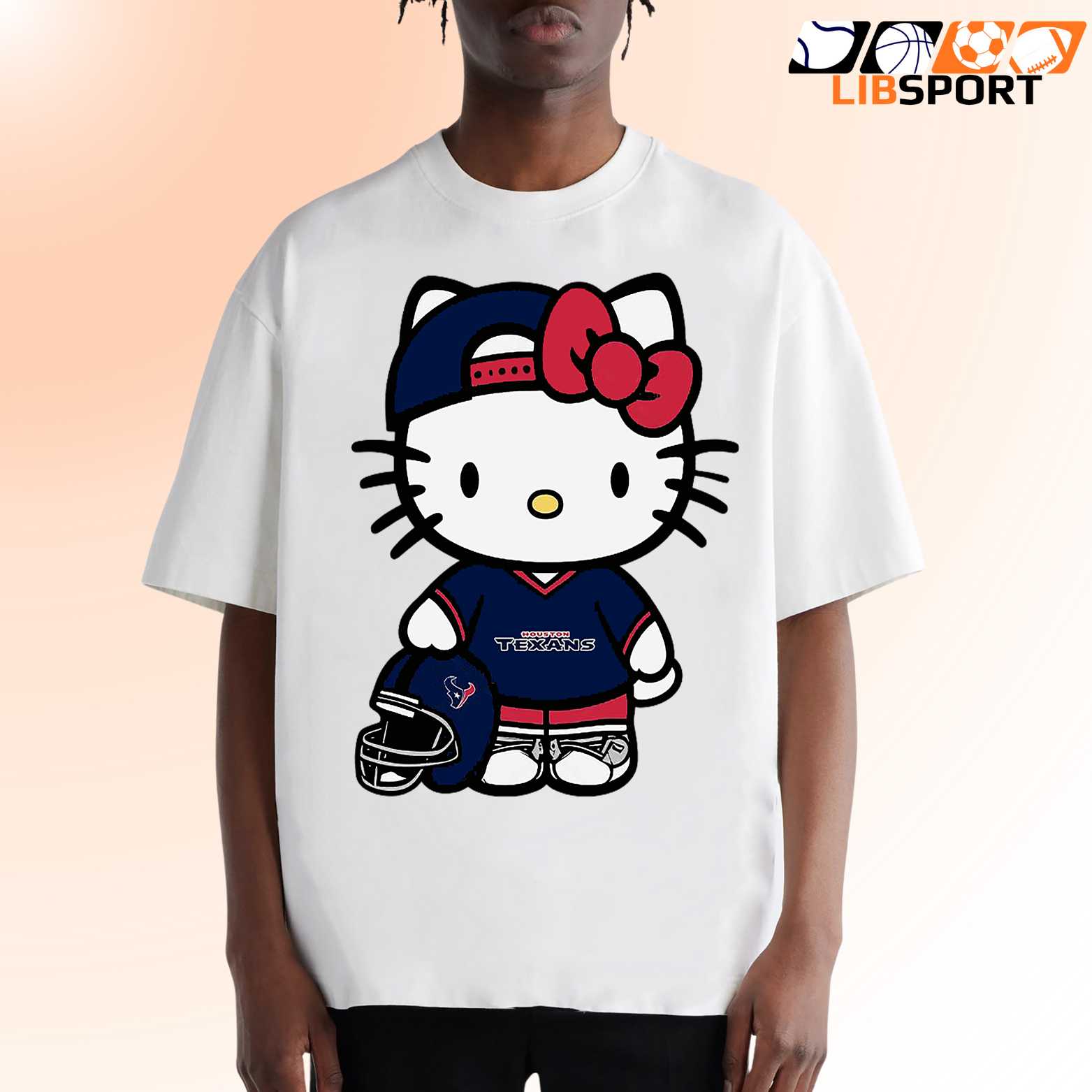 Houston Texans Hello Kitty T Shirt, Cute Nfl Graphic Tee, Unisex Football Fan Shirt